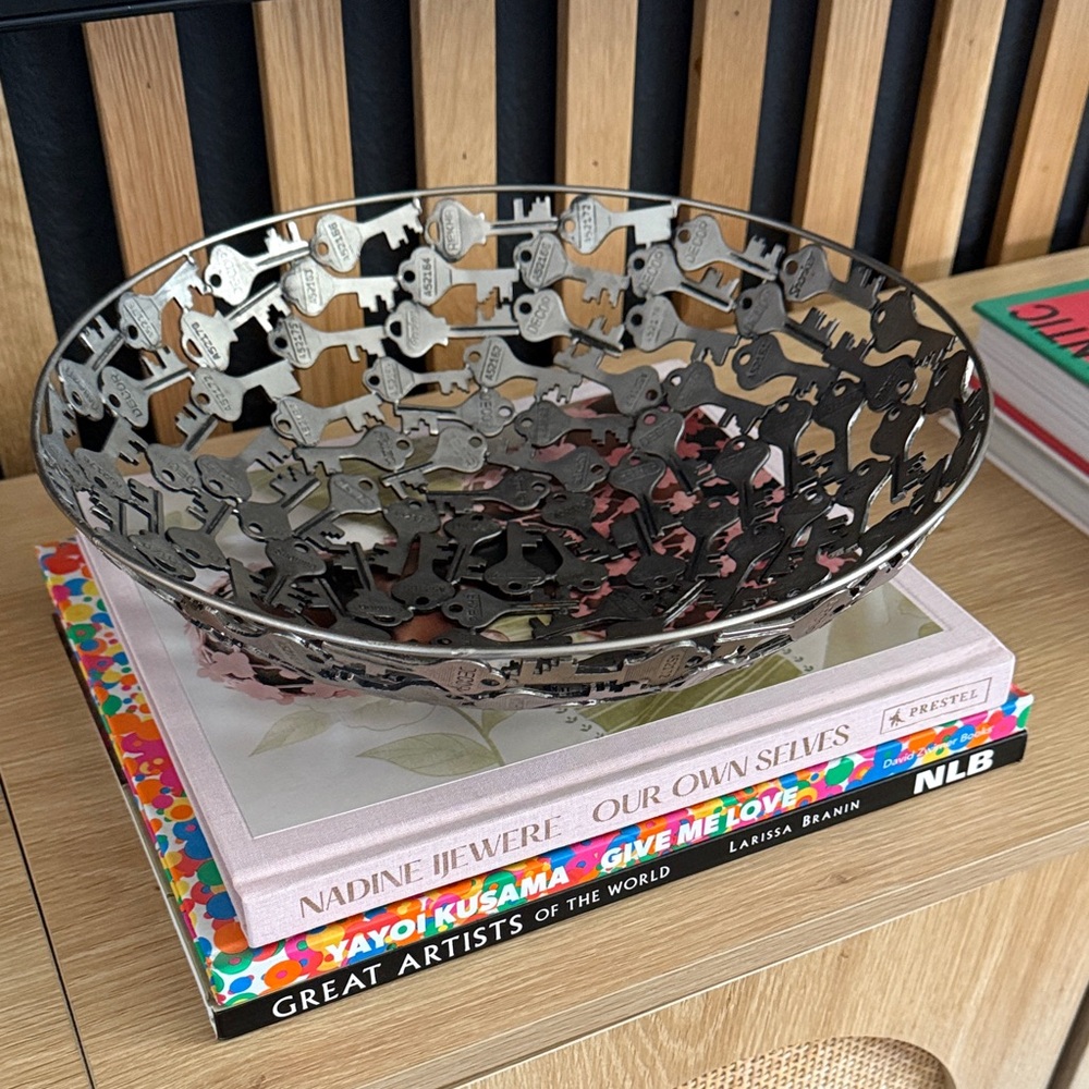 Silver Metal Decorative Bowl